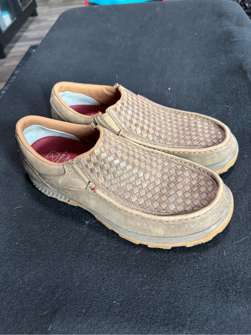 Twisted X Men's Woven Slip-On Loafers - Tan/Brown